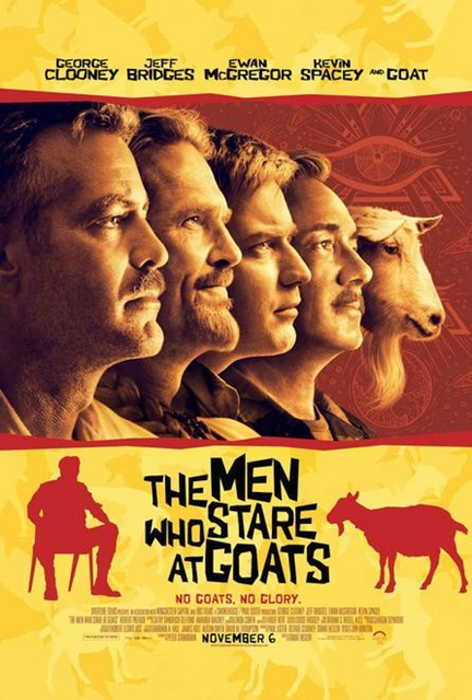 Los hombres que miraban fijamente a las cabras (The Men Who Stare at Goats) kartela