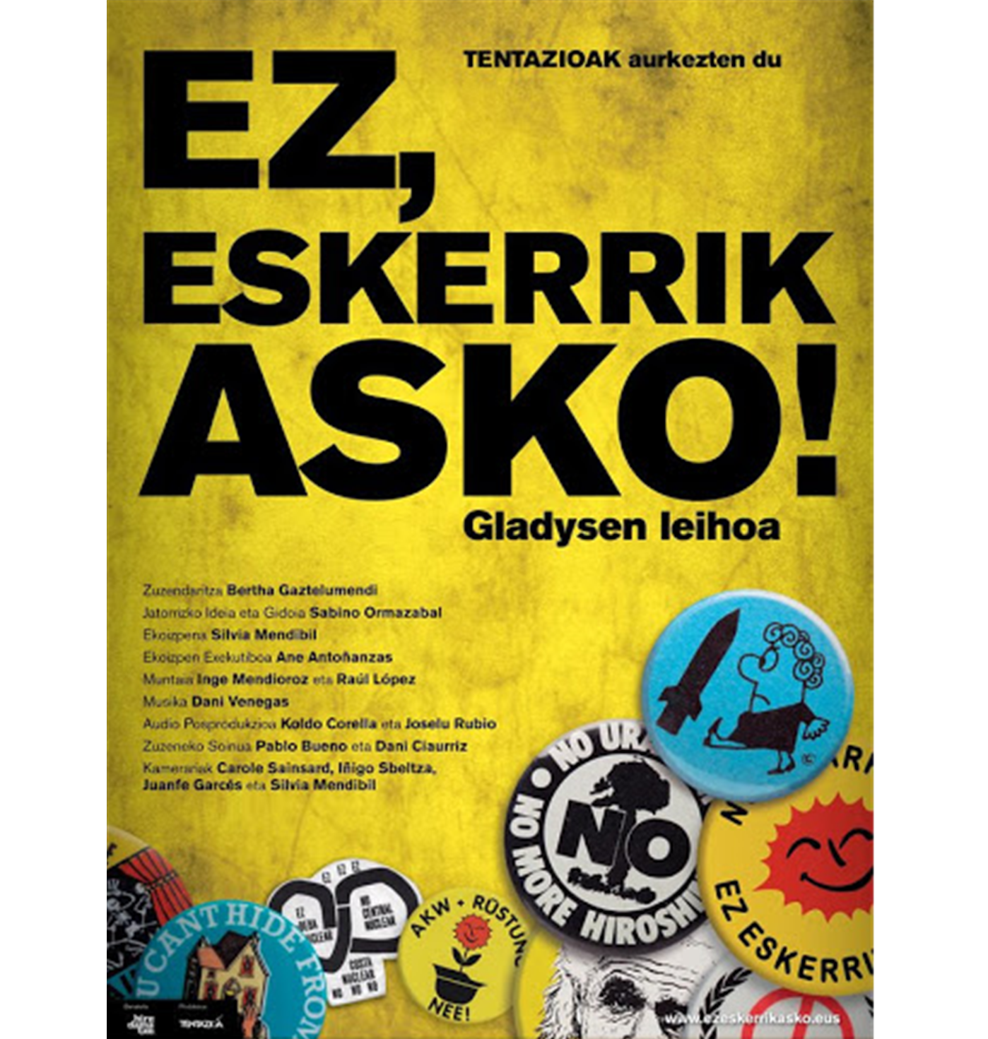 Ez, eskerrik asko! Gladysen leihoa kartela