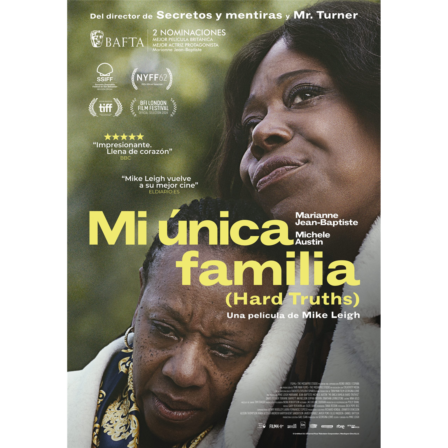 Mi única familia (Hard Truths) kartela