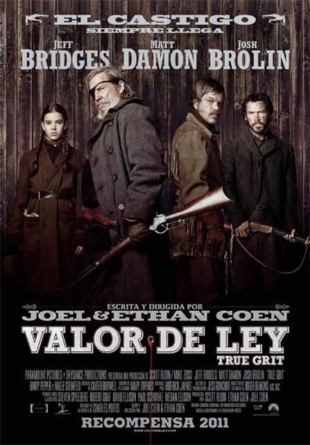 Valor de ley (True Grit) kartela